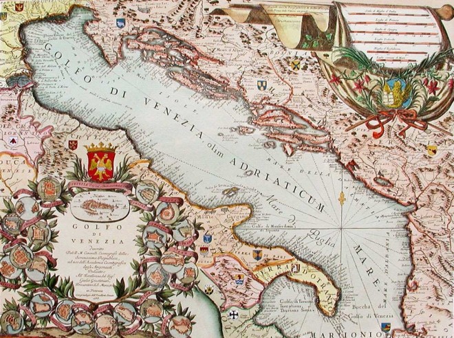 Una carta di qualche secolo fa a testimonianza delle stretto rapporto della Dalmazia con la Serenissima.